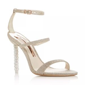 Sophia Webster Rosalind Crystal Sandal Pageant Wedding Heels 35 NEW